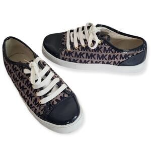 Michael Kors MK City Youth Girls Sneakers Monogram Size 3